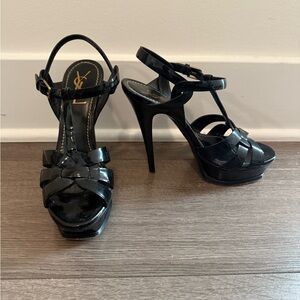 YSL Tribute platform sandals